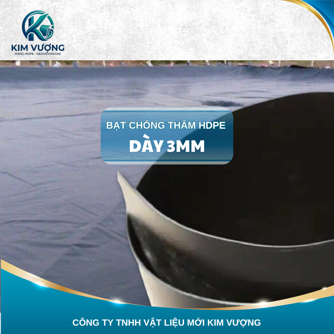 Bạt chống thấm HDPE 3mm